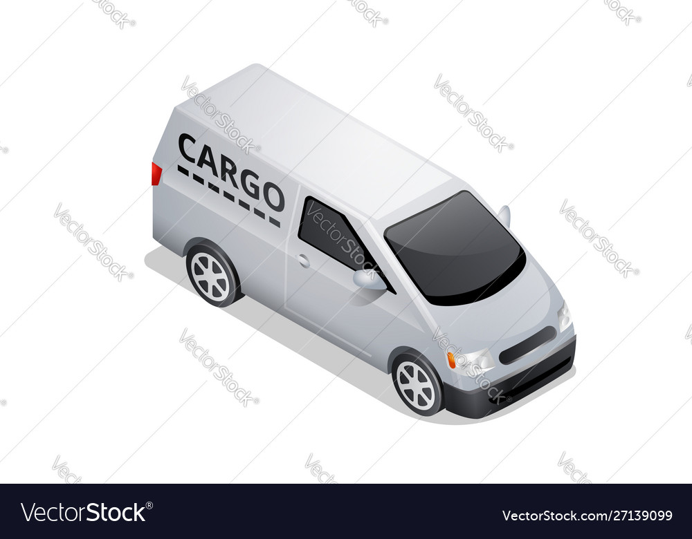 Isometric Car Icon Isolated On White Royalty Free Vector