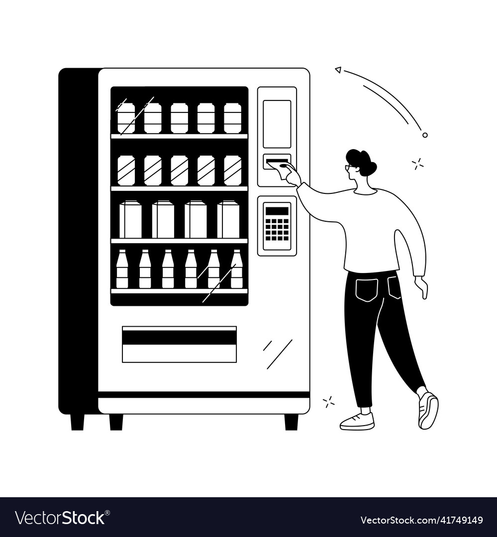 Vending Machine Abstract Concept Royalty Free Vector Image