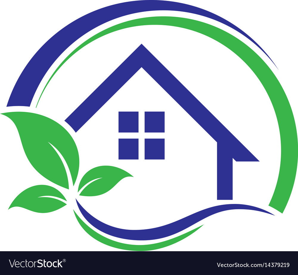 Circle Home Real Estate Logo Royalty Free Vector Image