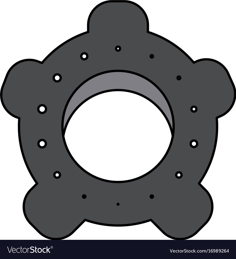 Single Gear Icon Image Royalty Free Vector Image