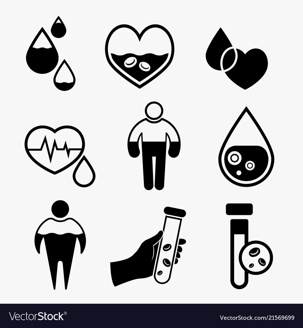 Anemia And Hemophilia Icon Royalty Free Vector Image