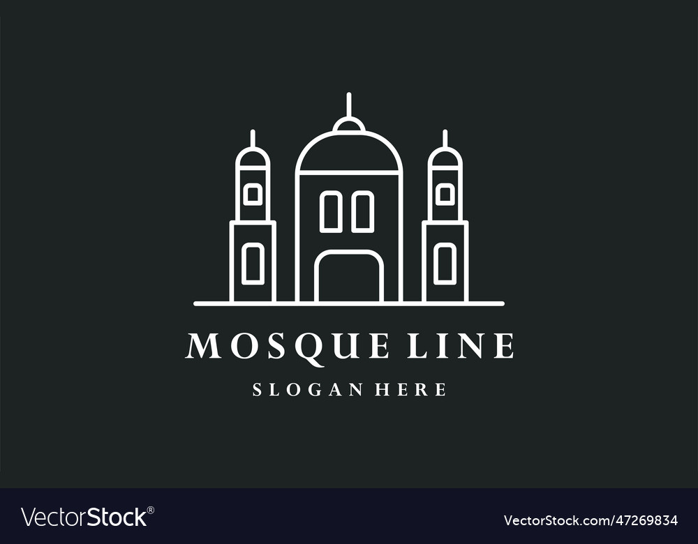 Mosque Royalty Free Vector Image VectorStock