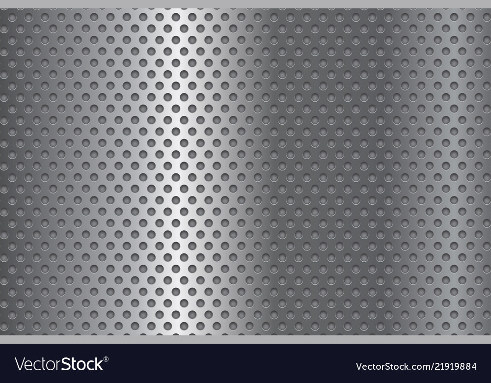 Metal Perforated Background Royalty Free Vector Image