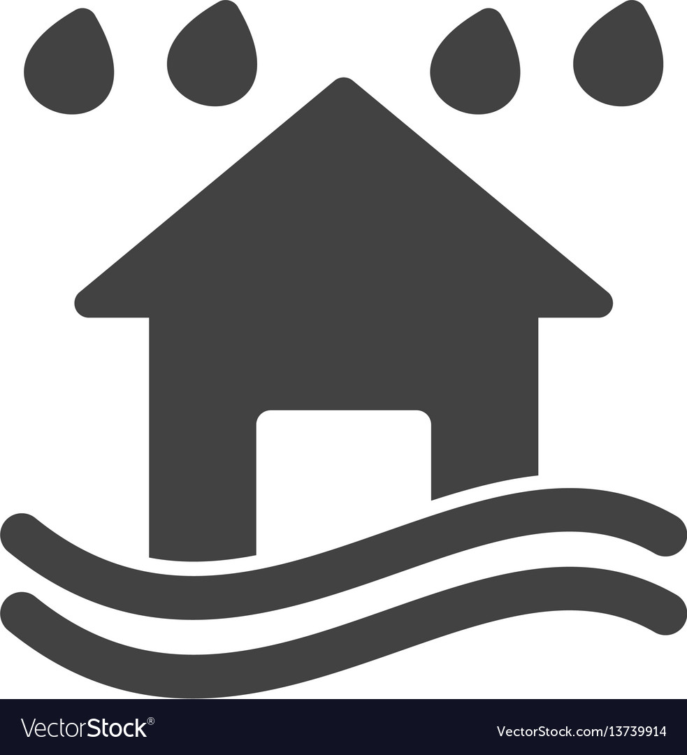 Heavy Rain And Flood Royalty Free Vector Image