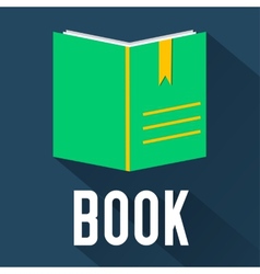 Horizontal Stack Of Colored Books Flat Icon Vector Image