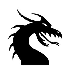 Dragon Silhouette Royalty Free Vector Image Vectorstock