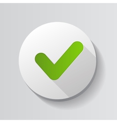 Red And Green Check Mark Icon Button Royalty Free Vector