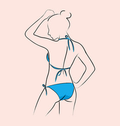 Bikini Sketch Vector Images Over 1 800