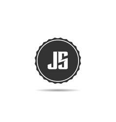 Initial Letter Js Logo Template Design Royalty Free Vector