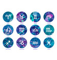 Zodiac Icons Freehand Drawing Royalty Free Vector Image