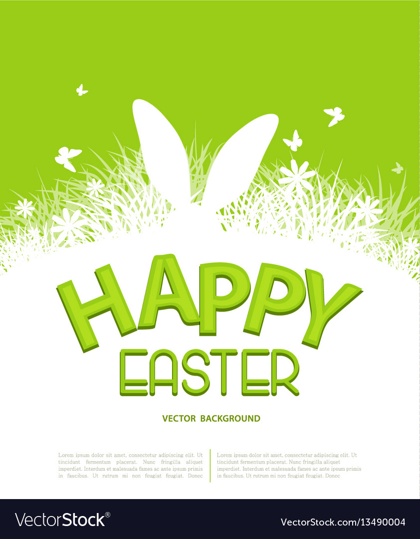 Background for easter template for brochure Vector Image