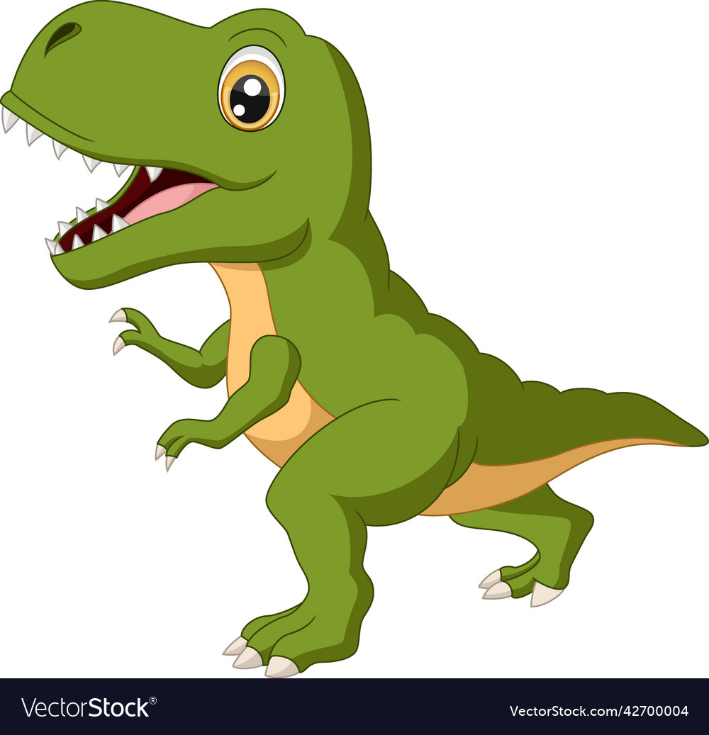 Premium Vector  Cute tyrannosaurus rex cartoon illustration. t