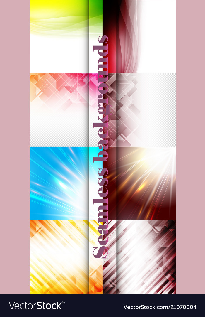 Set of seamless with large and small lines Vector Image Set of seamless with large and small lines