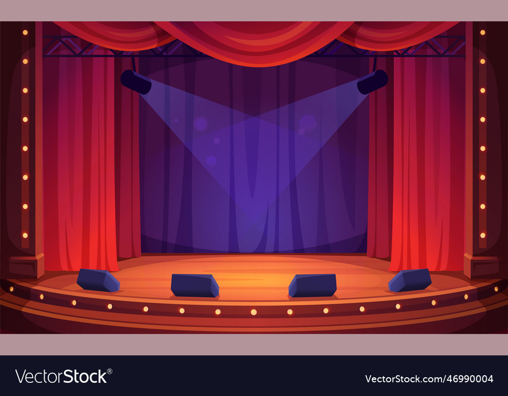 Stage concert concept Royalty Free Vector Image