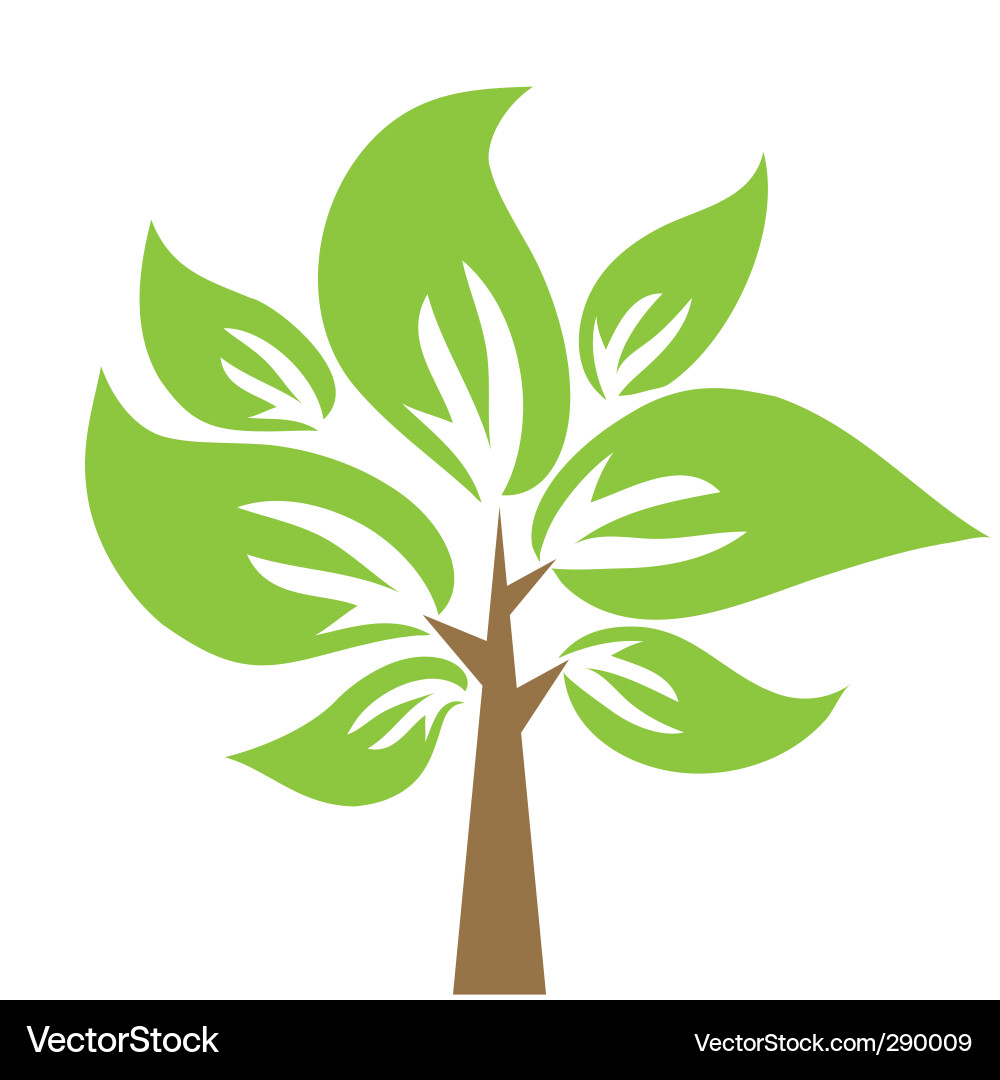 Decorative tree Royalty Free Vector Image - VectorStock