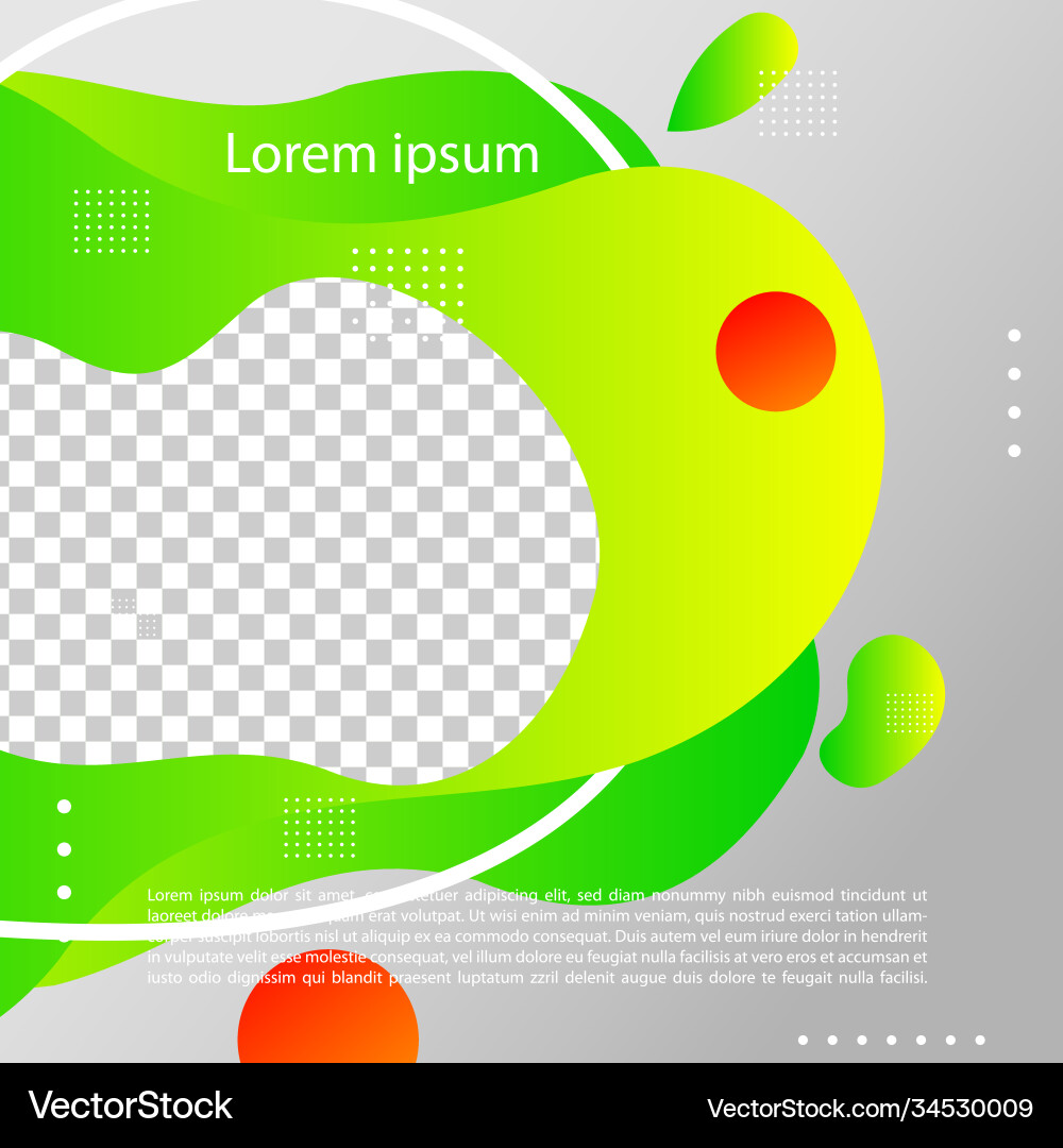 Modern fluid background template Royalty Free Vector Image