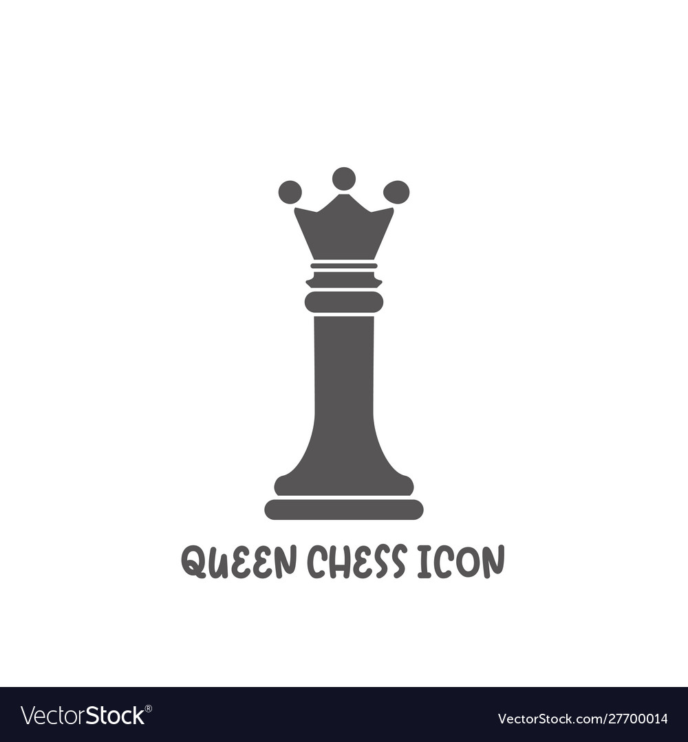 Chess Queen Line Icon In Flat Style Vector For Apps Ui Websites Black Icon  Vector Illustration Stock Illustration - Download Image Now - iStock