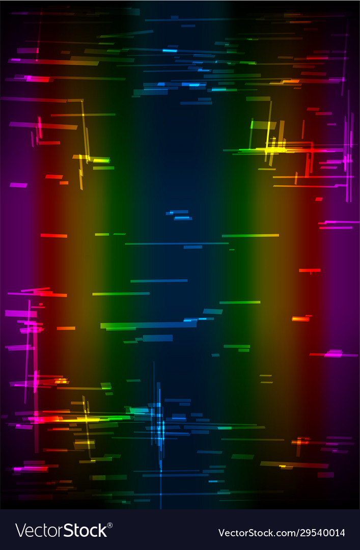 Abstract Background With Glitch Effect, Wallpaper, Rainbow