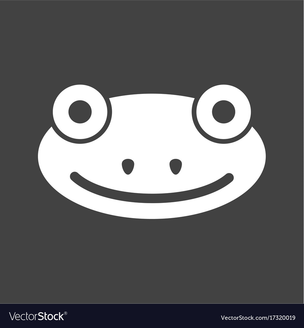 Frog face Royalty Free Vector Image - VectorStock