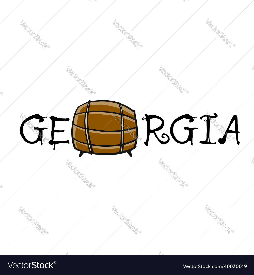 Georgia country logo for your design Royalty Free Vector