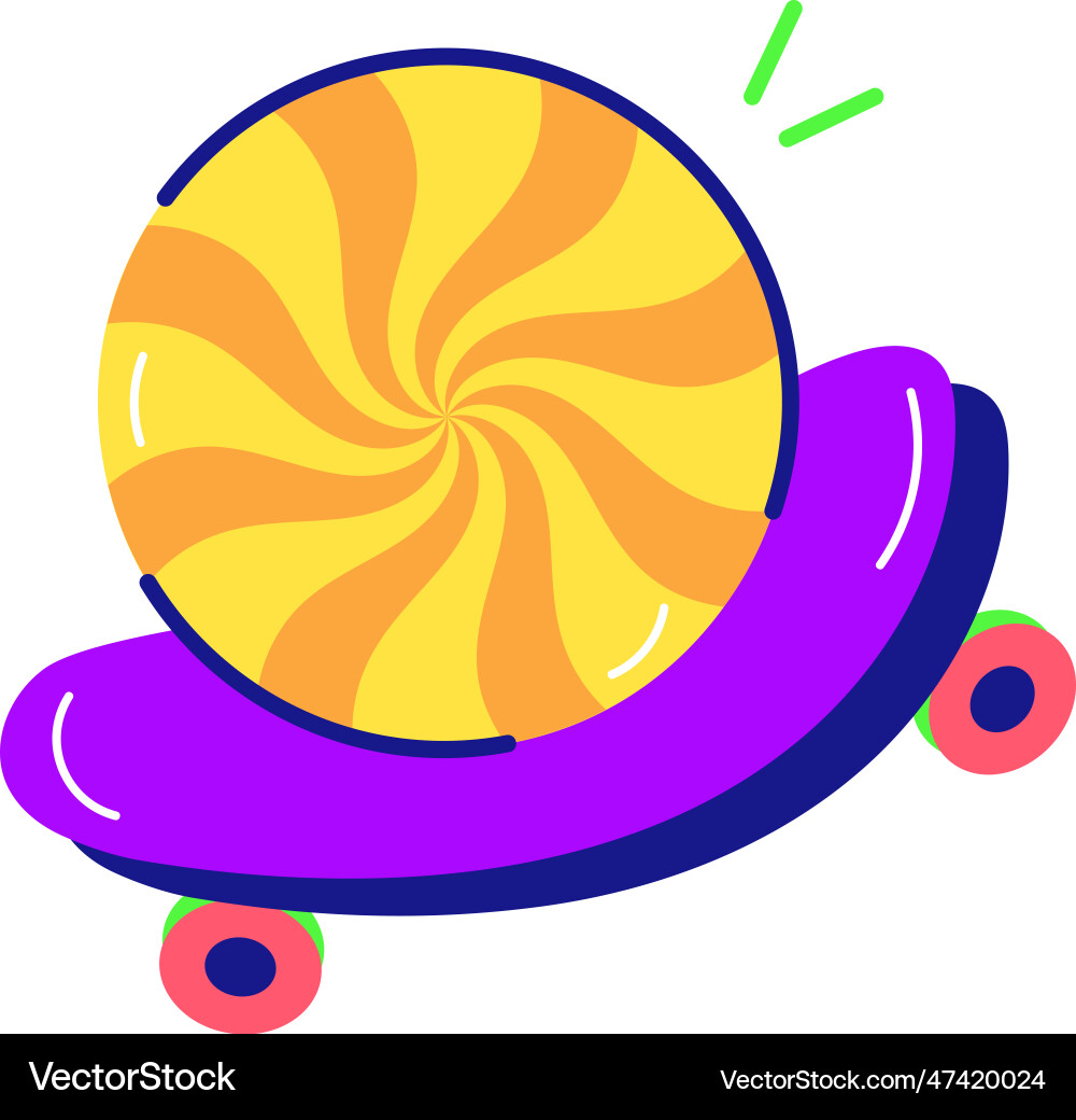 Swirl candy Royalty Free Vector Image - VectorStock