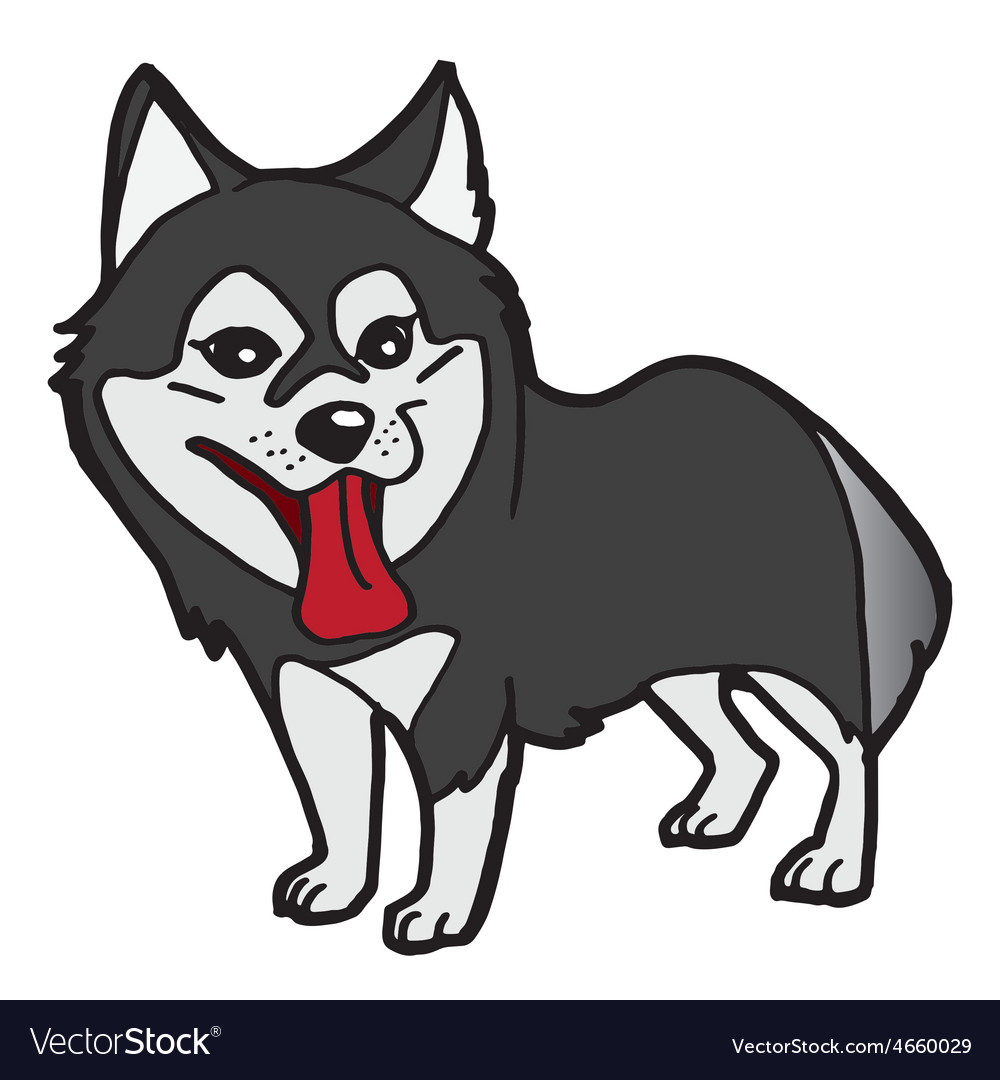 Siberian Husky Cartoon / Image of dog cartoon isolated on white background. - Rex Wallpaper