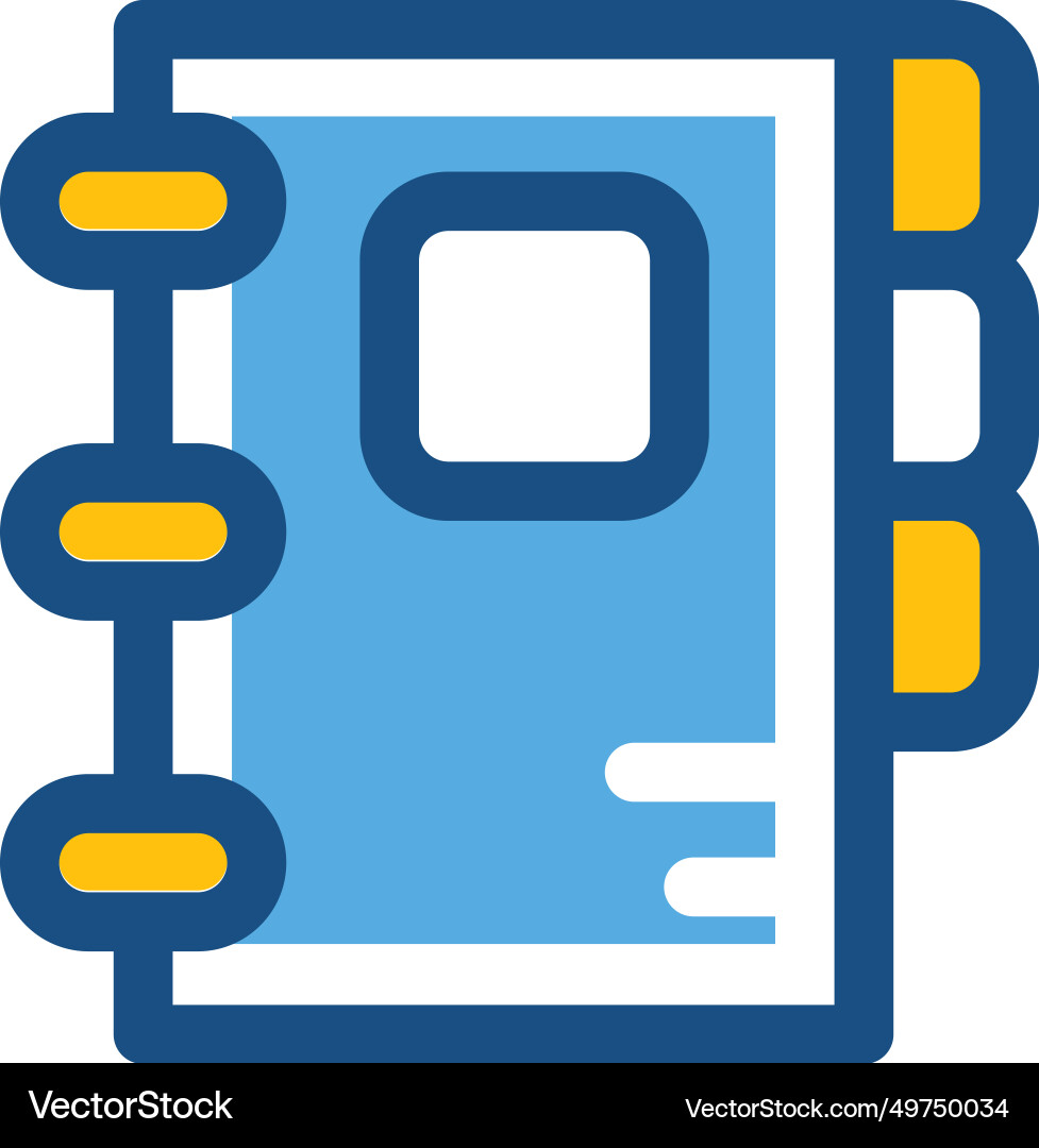 Notepad icon Royalty Free Vector Image - VectorStock