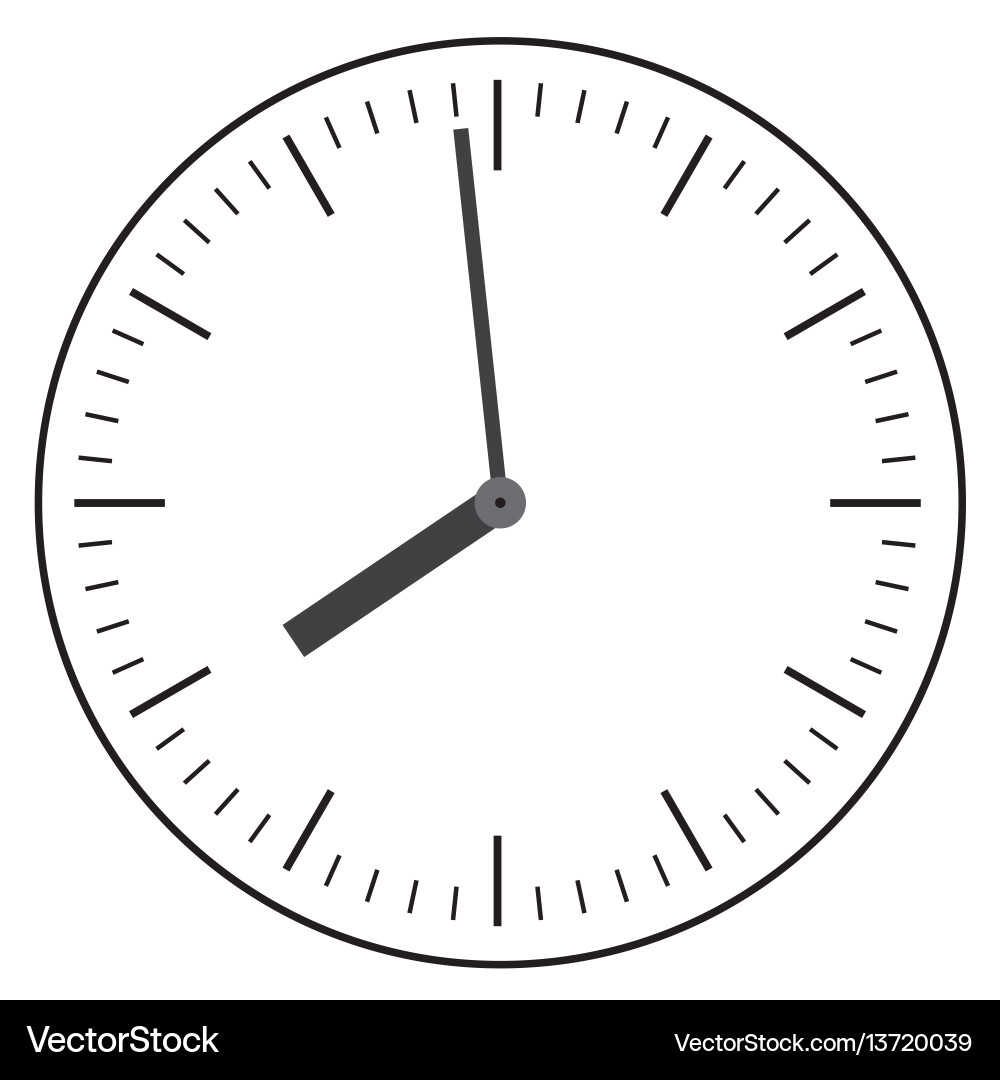 Clock flat icon world time concept Royalty Free Vector Image