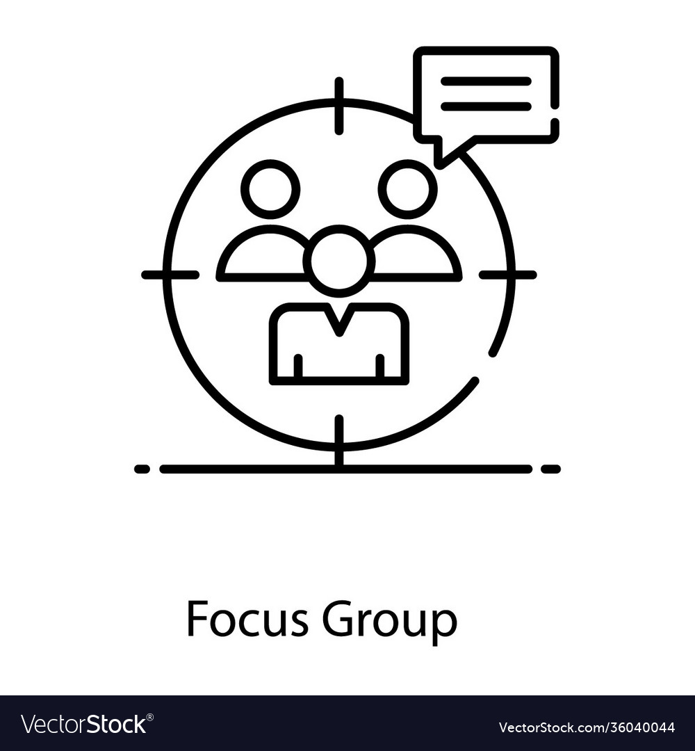 Focus group Royalty Free Vector Image - VectorStock