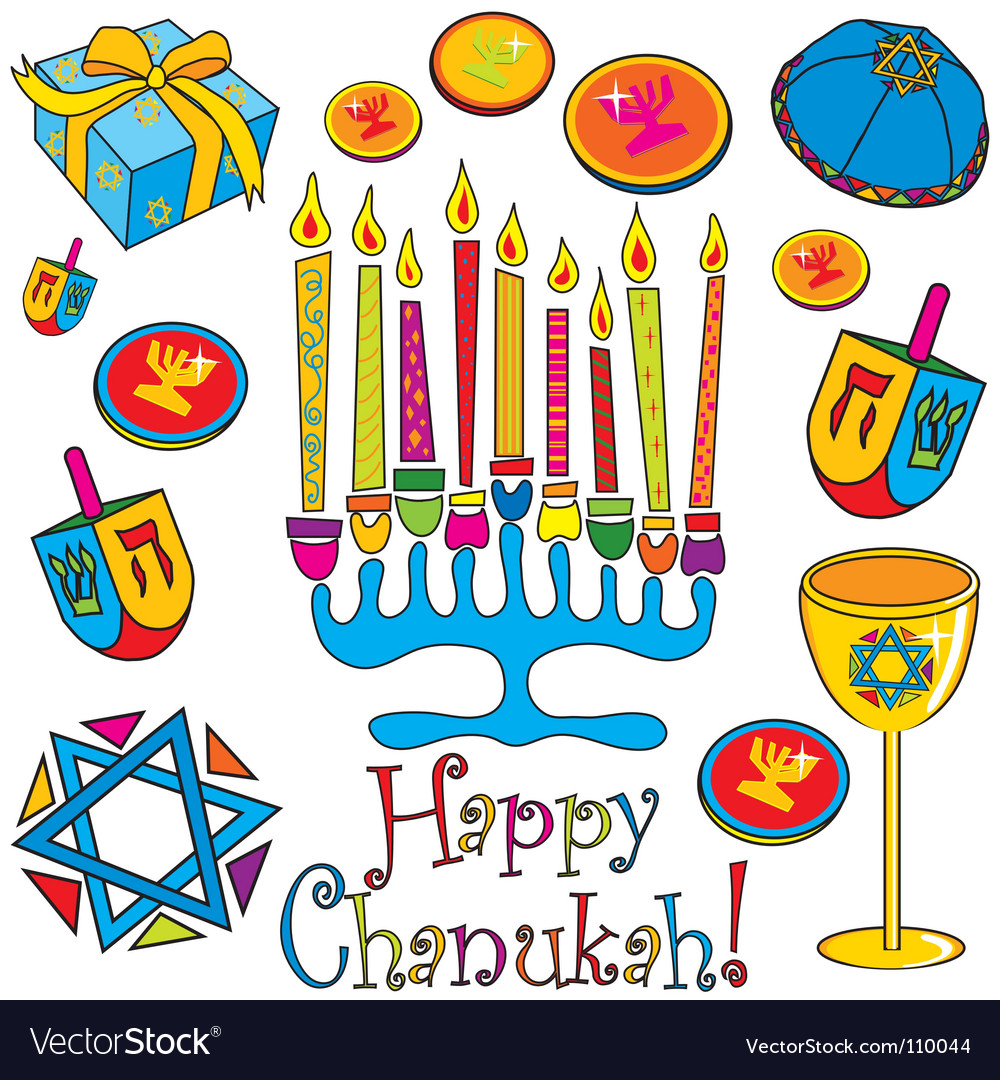 Happy chanukah Royalty Free Vector Image - VectorStock