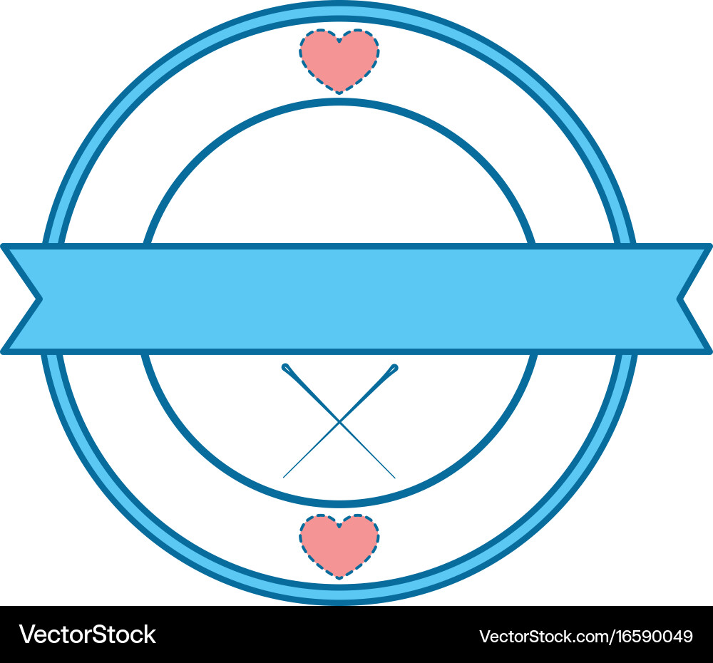 Cute Label Banner Royalty Free Vector Image Vectorstock