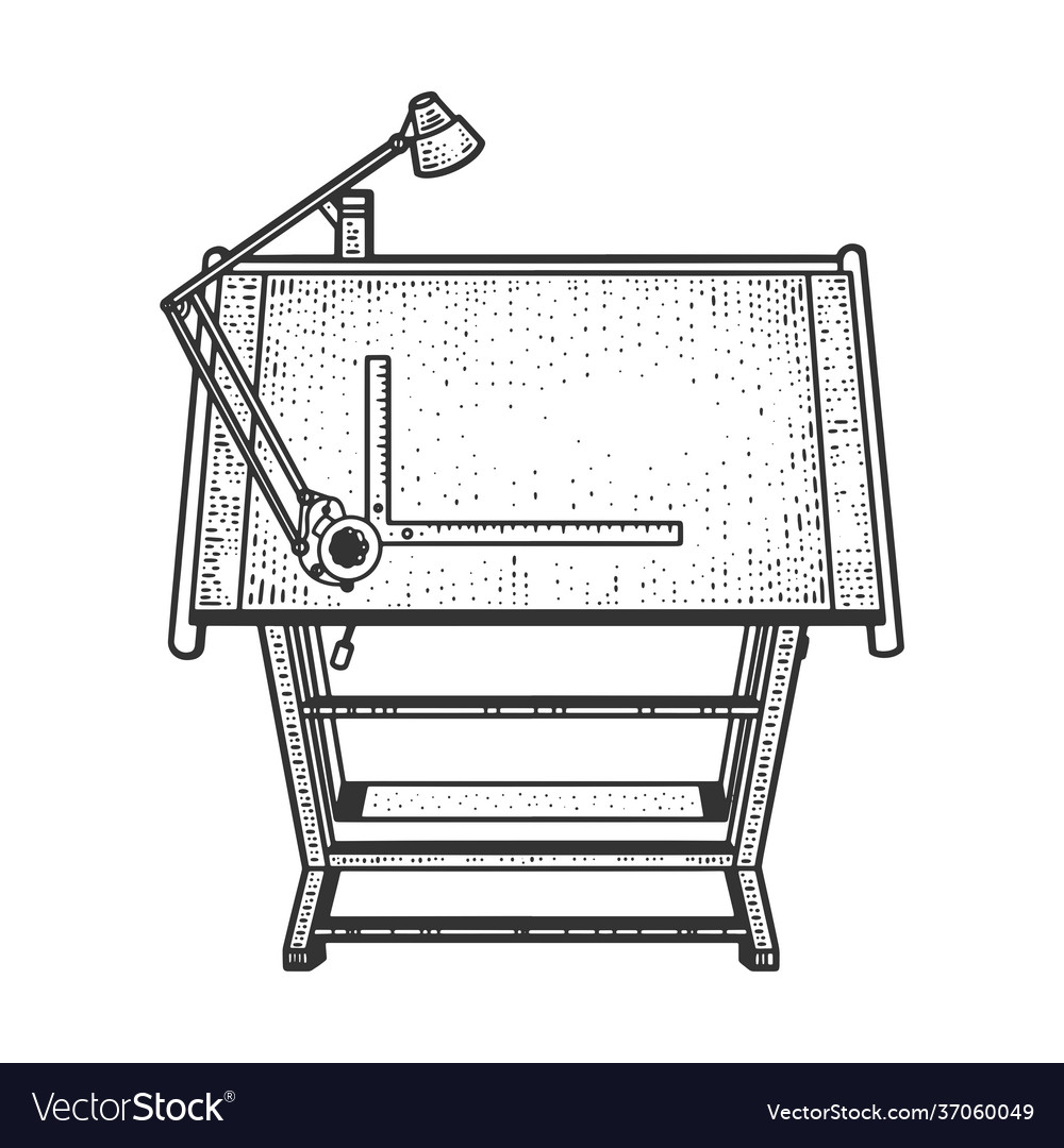 Artist tool easel sketch scratch board imitation Vector Image