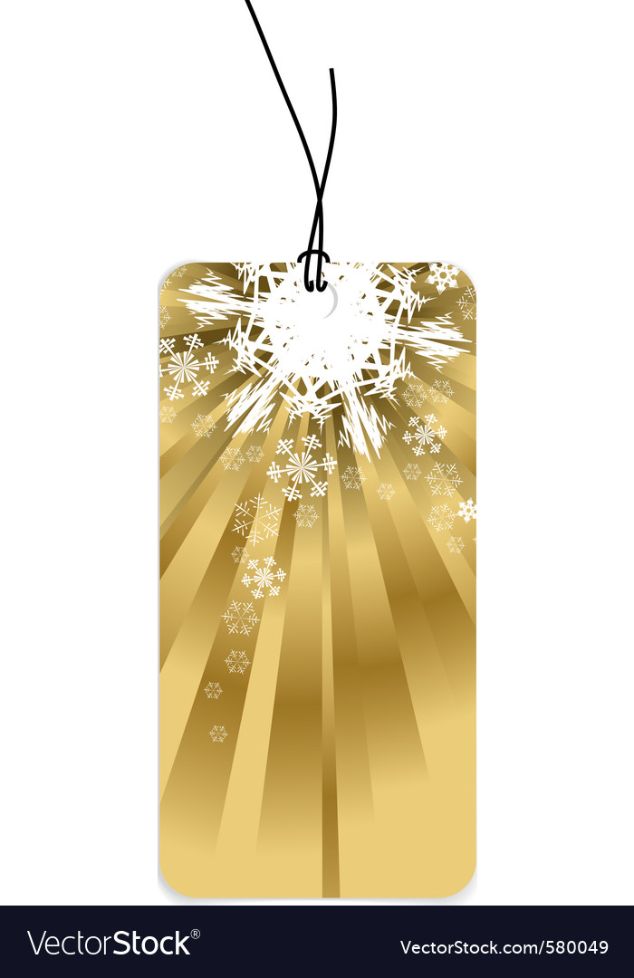 Golden Christmas Tags