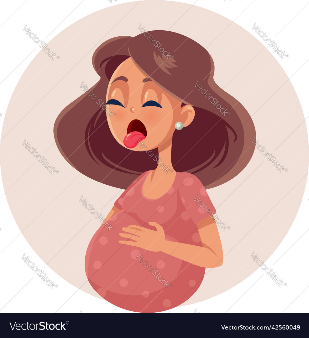 nauseated-pregnant-woman-feeling-sick-royalty-free-vector