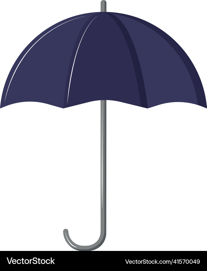 Open umbrella flat icon Royalty Free Vector Image