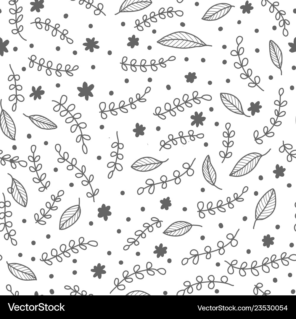 Monochrome seamless pattern Royalty Free Vector Image