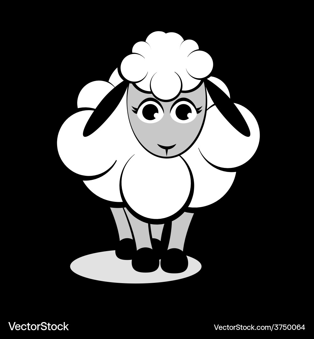 Cute sheep Royalty Free Vector Image - VectorStock