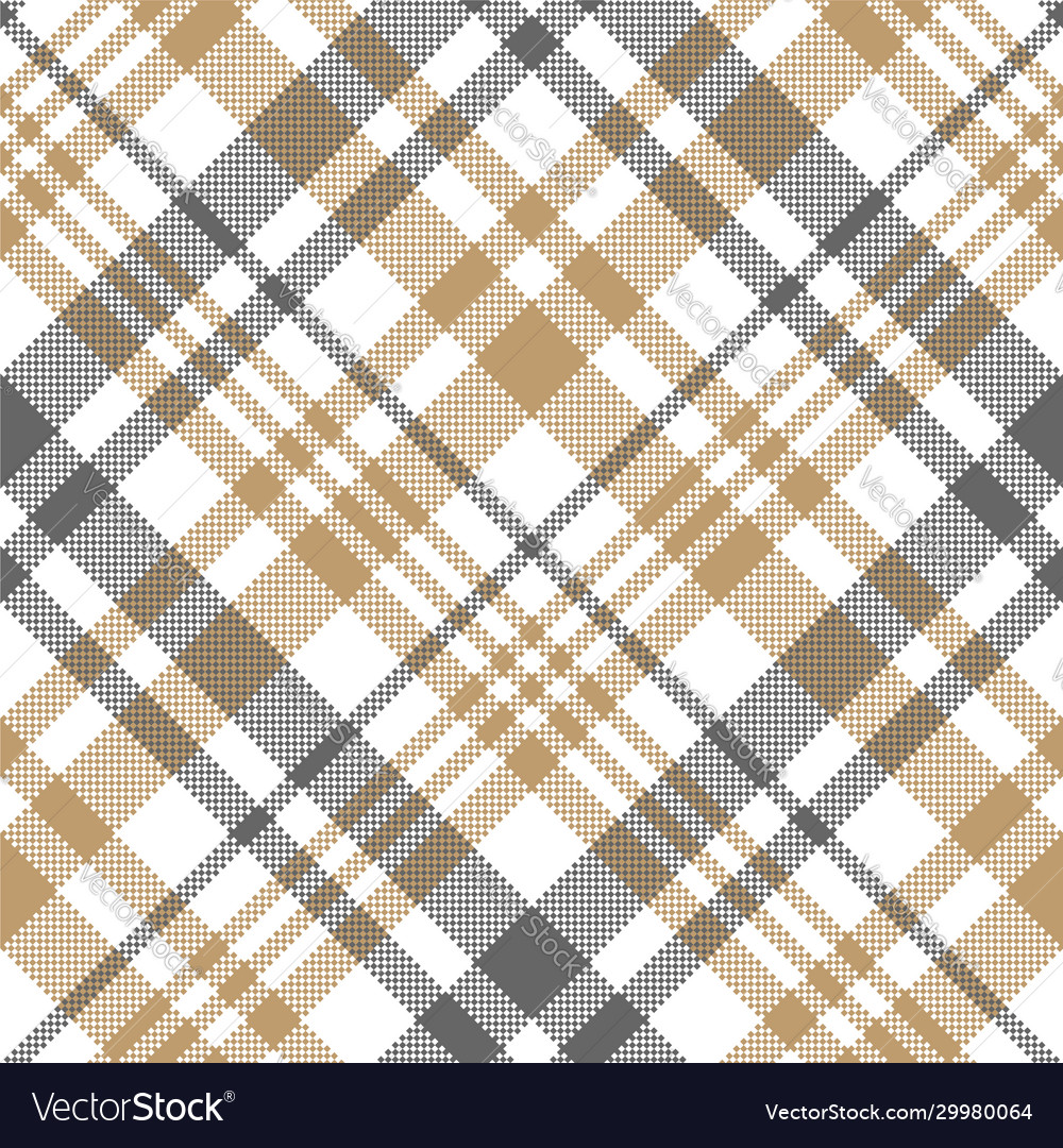 Gold platinum checkered plaid seamless pattern Vector Image