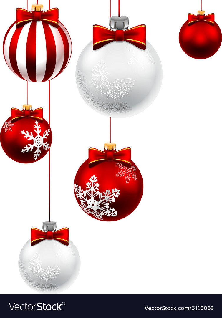 Christmas Balls Royalty Free Vector Image - Vectorstock