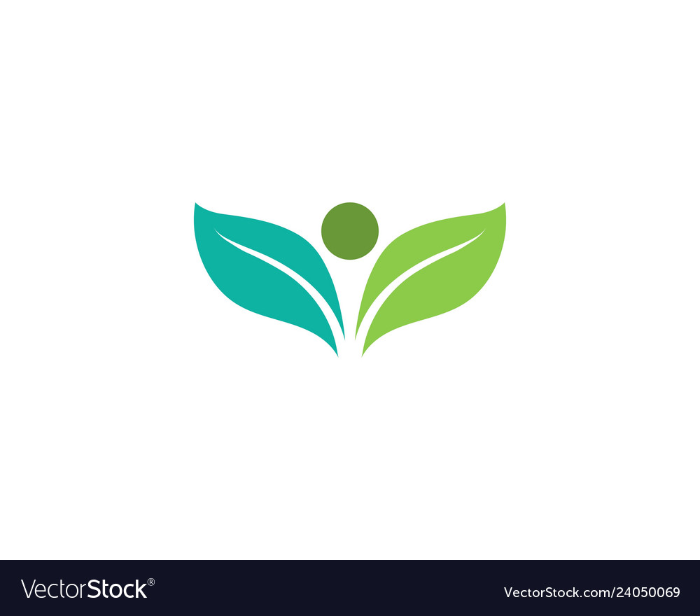 Ecology leaves logo Royalty Free Vector Image - VectorStock