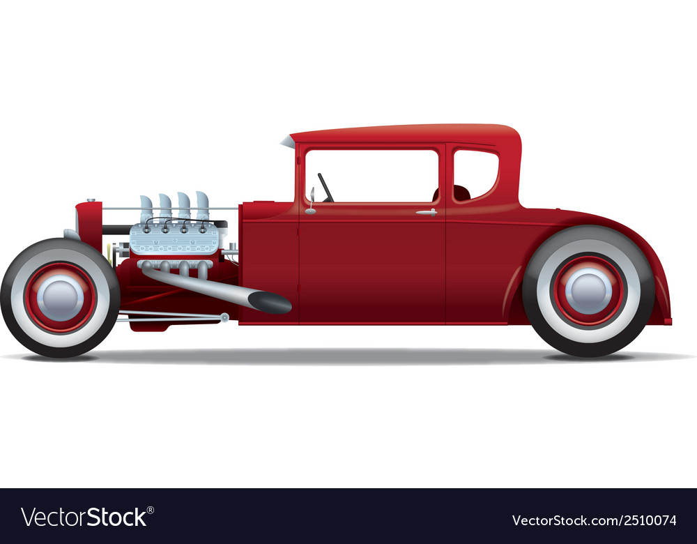 Hot rod Royalty Free Vector Image - VectorStock