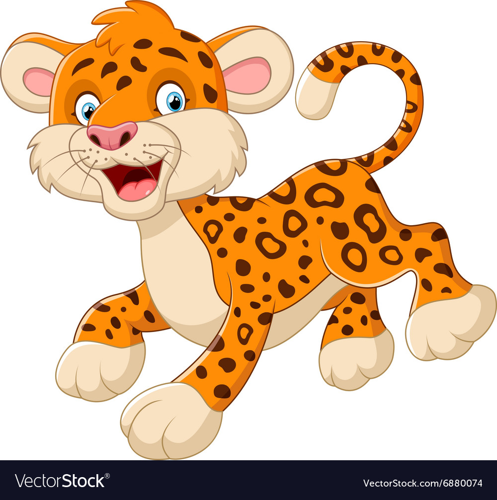 Playful cheetah cartoon Royalty Free Vector Image Playful cheetah cartoon Royalty Free Vector Image
