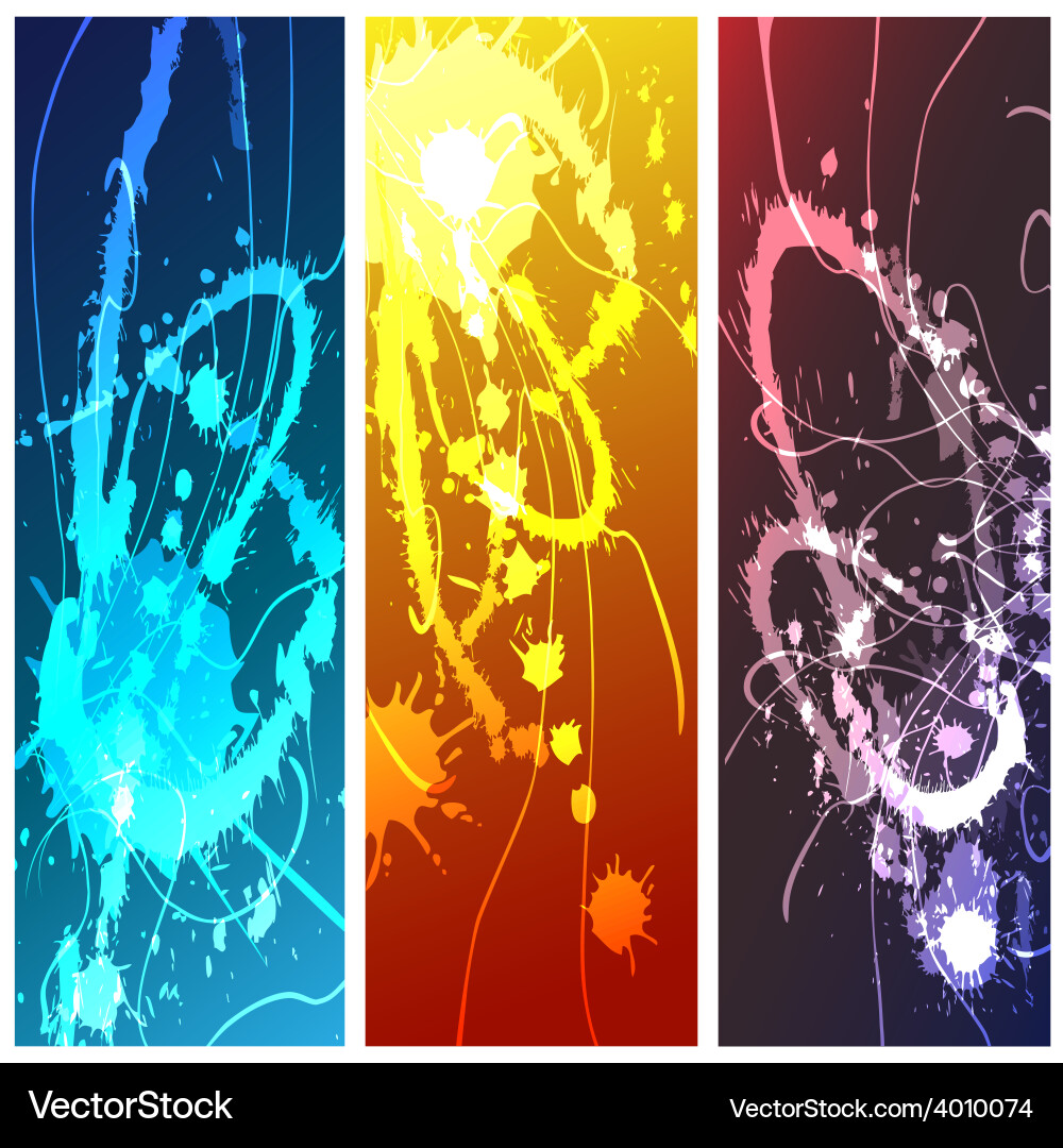 Splashes set Royalty Free Vector Image - VectorStock