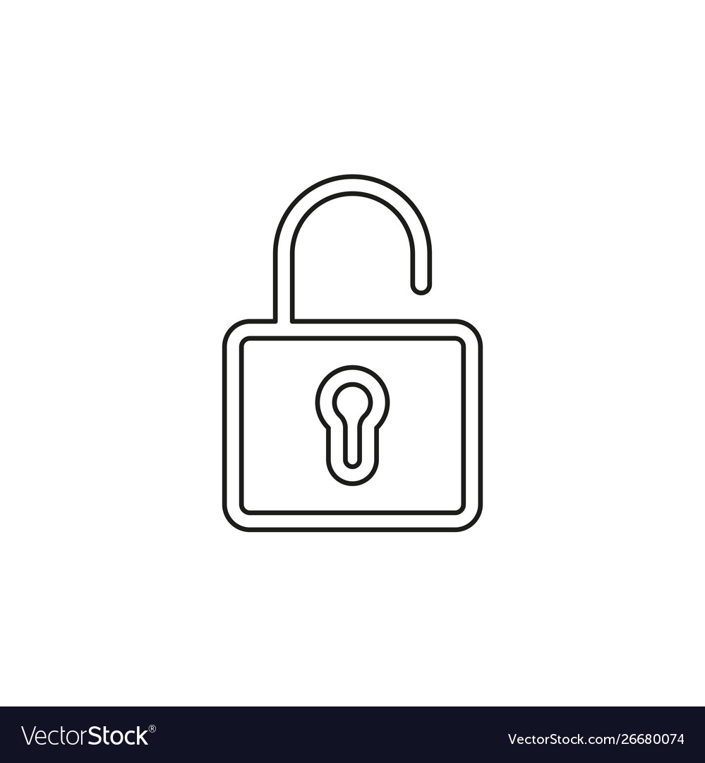 Unlock icon Royalty Free Vector Image - VectorStock