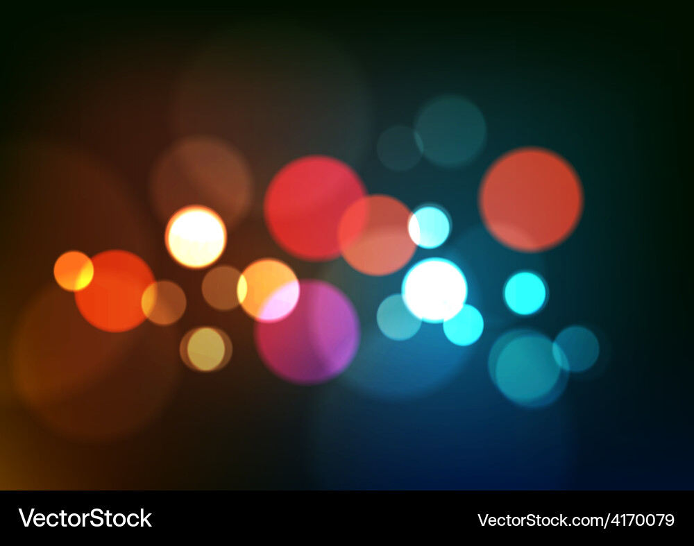 Abstract bokeh light background Royalty Free Vector Image