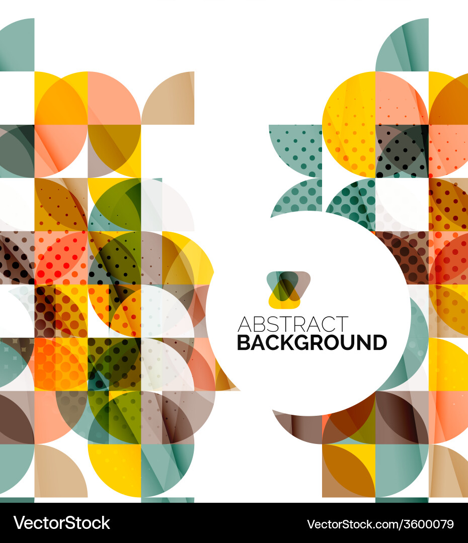 Circle geometric abstract background Royalty Free Vector