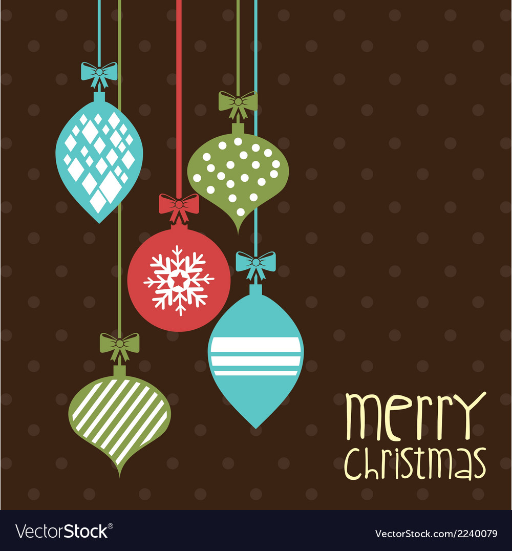 Merry christmas over dotted background Royalty Free Vector