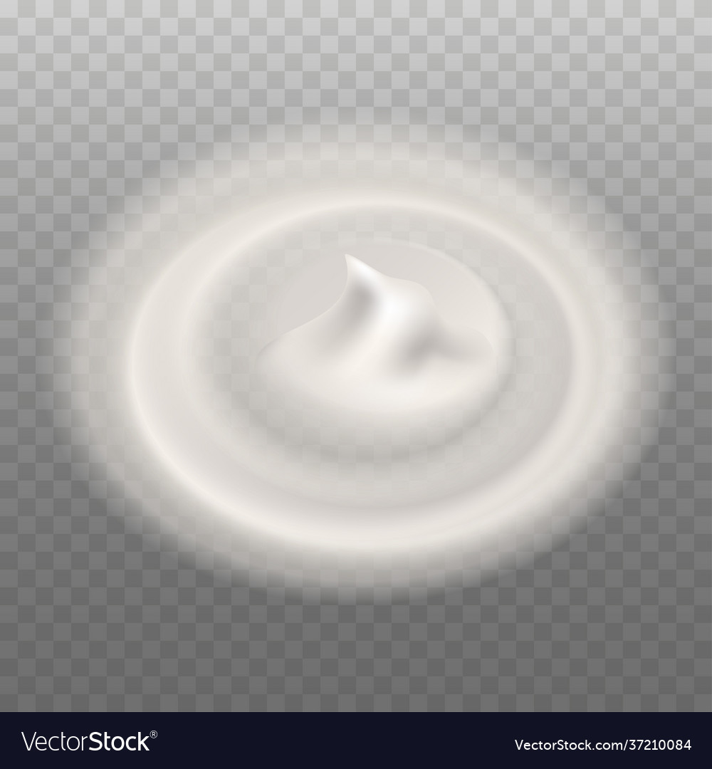 Cream mousse or foam swirl splash whipped creamy Vector Image