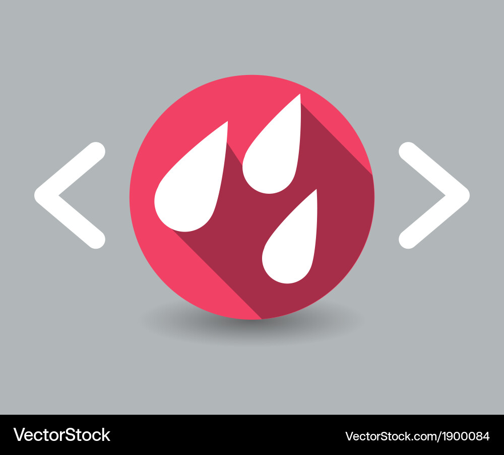 Drops icon Royalty Free Vector Image - VectorStock