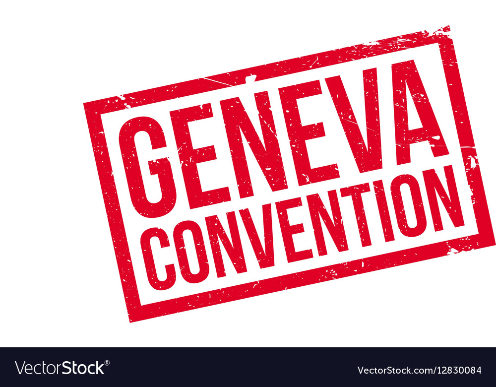 Geneva Convention Rubber Stamp Royalty Free Vector Image